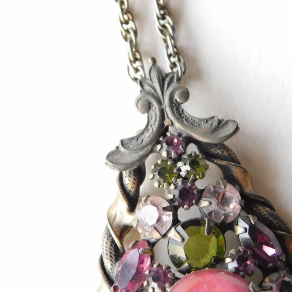 large vintage Victorian SAPHIRET necklace pendant - Picture 5 of 8